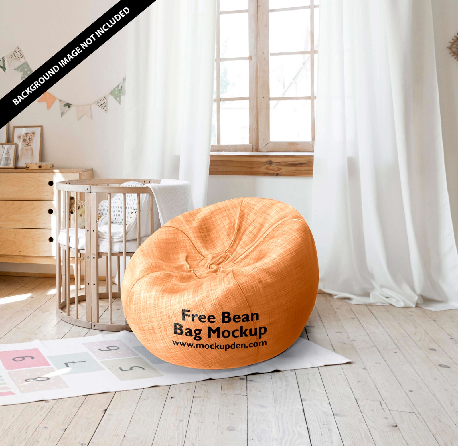 Download Free Bean Bag Mockup PSD Template - Mockup Den