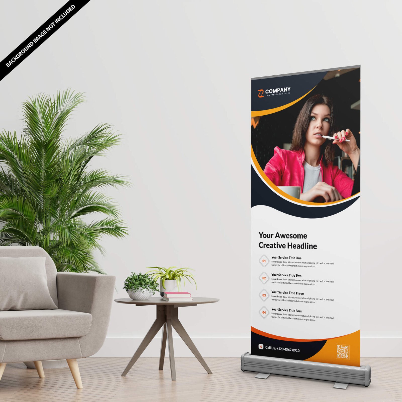 Free Bunting Mockup PSD Template - Mockup Den
