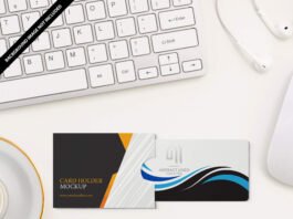 Free Card Holder Mockup PSD Template