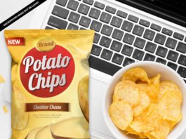 Free Chips Mockup PSD Template