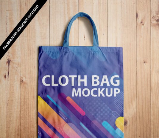 Free Cloth Bag Mockup PSD Template