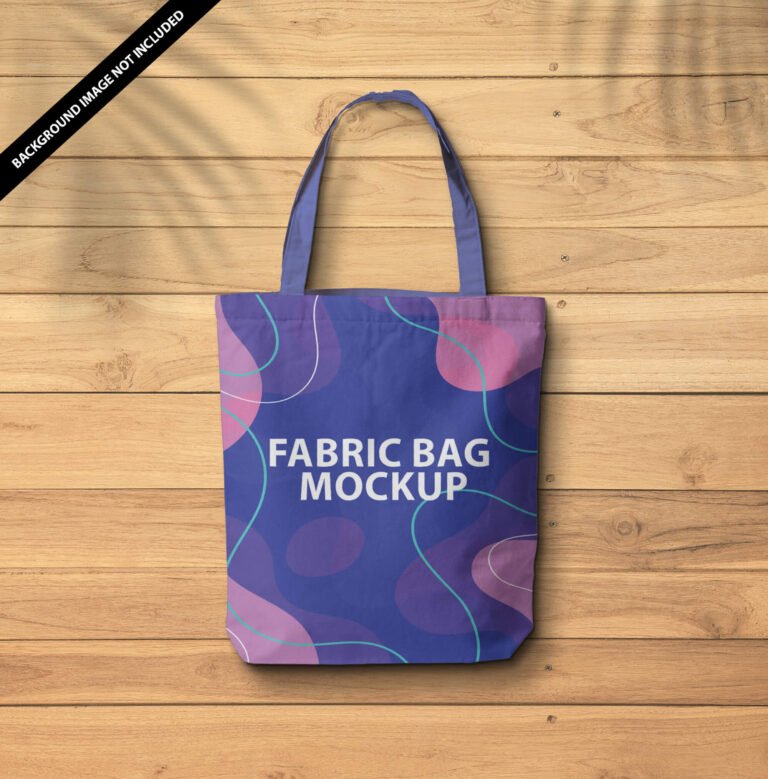 Free Fabric Bag Mockup PSD Template