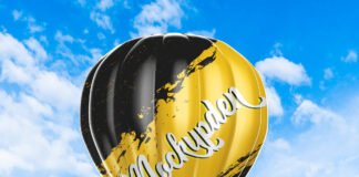 Free Hot Air Balloon Mockup PSD Template