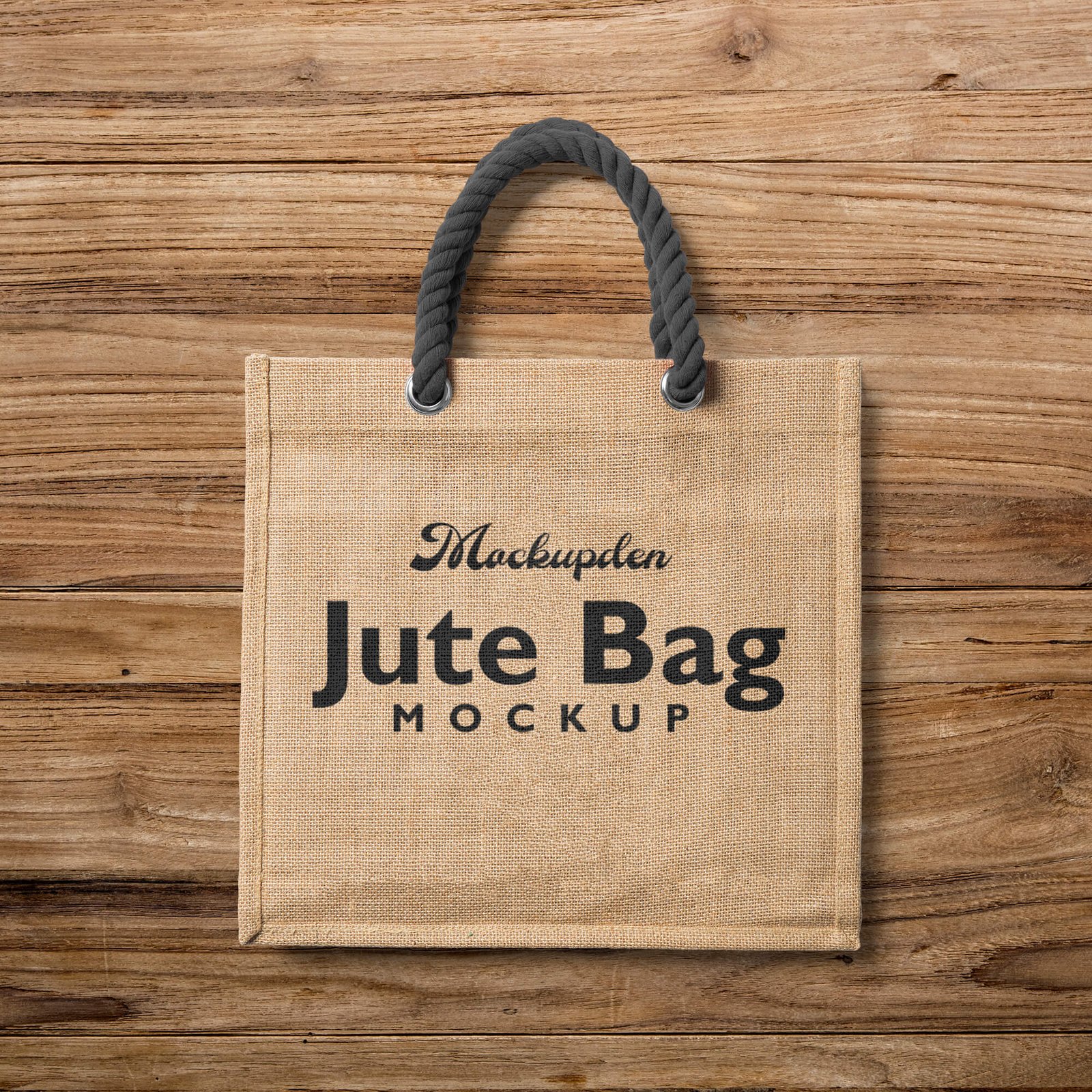 Download Free Jute Bag Mockup PSD Template - Mockup Den