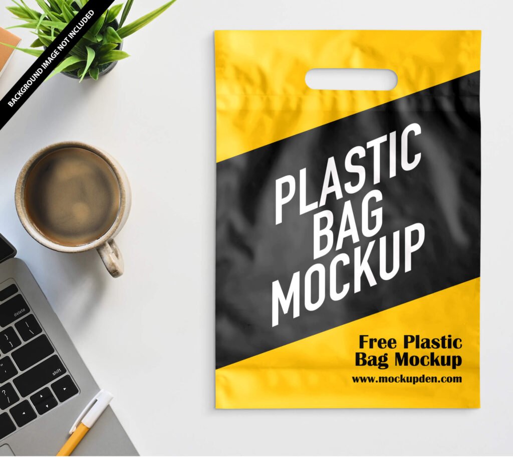 Download Free Plastic Bag Mockup PSD Template - Mockup Den