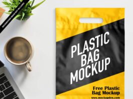 Free Plastic Bag Mockup PSD Template