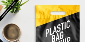 Free Plastic Bag Mockup PSD Template