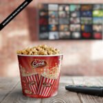 Free Popcorn Bag Mockup PSD Template
