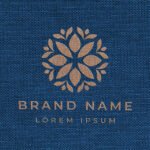 Free Stitched Logo Mockup PSD Template