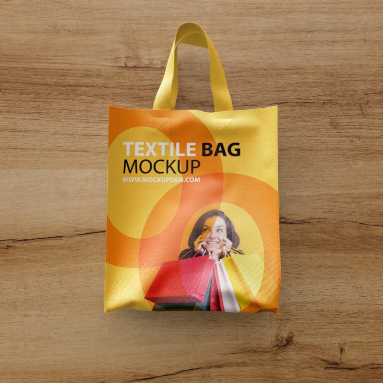 Free Textile Bag Mockup PSD Template
