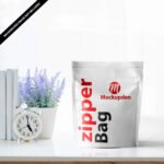 Free Zipper Bag Mockup PSD Template