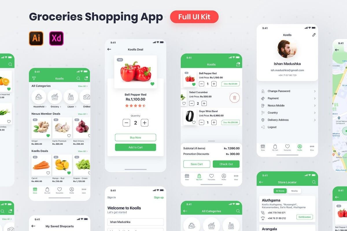 Grocery Shopping Full App