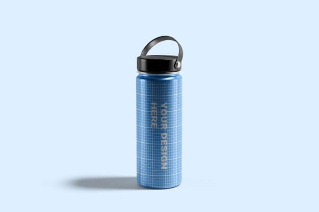 Hydro flask water bottle mockup Premium Psd