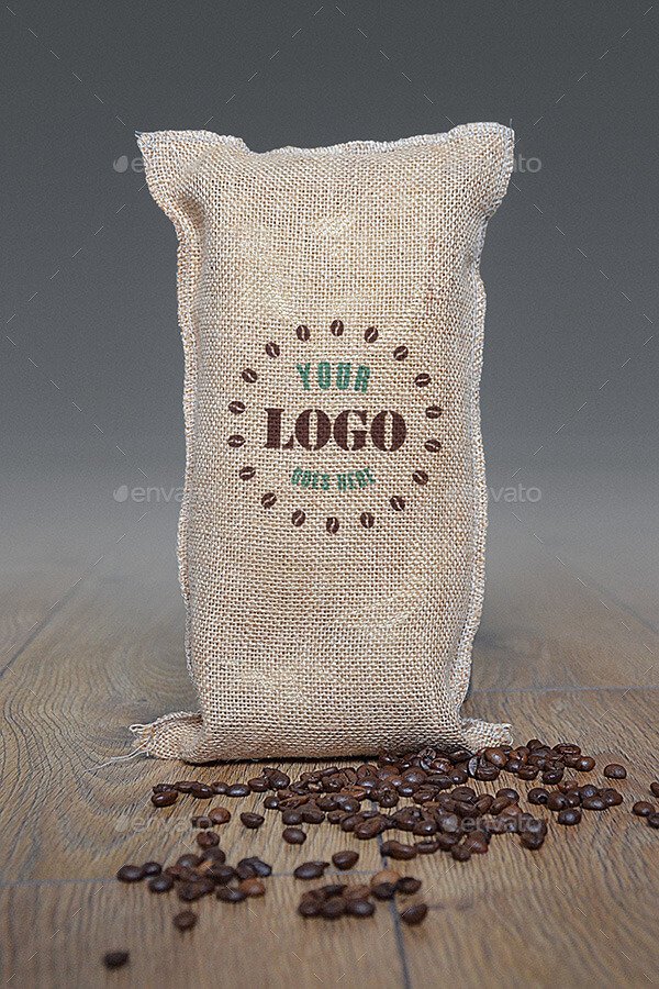 Jute Coffee Bag Logo Mockup (2)