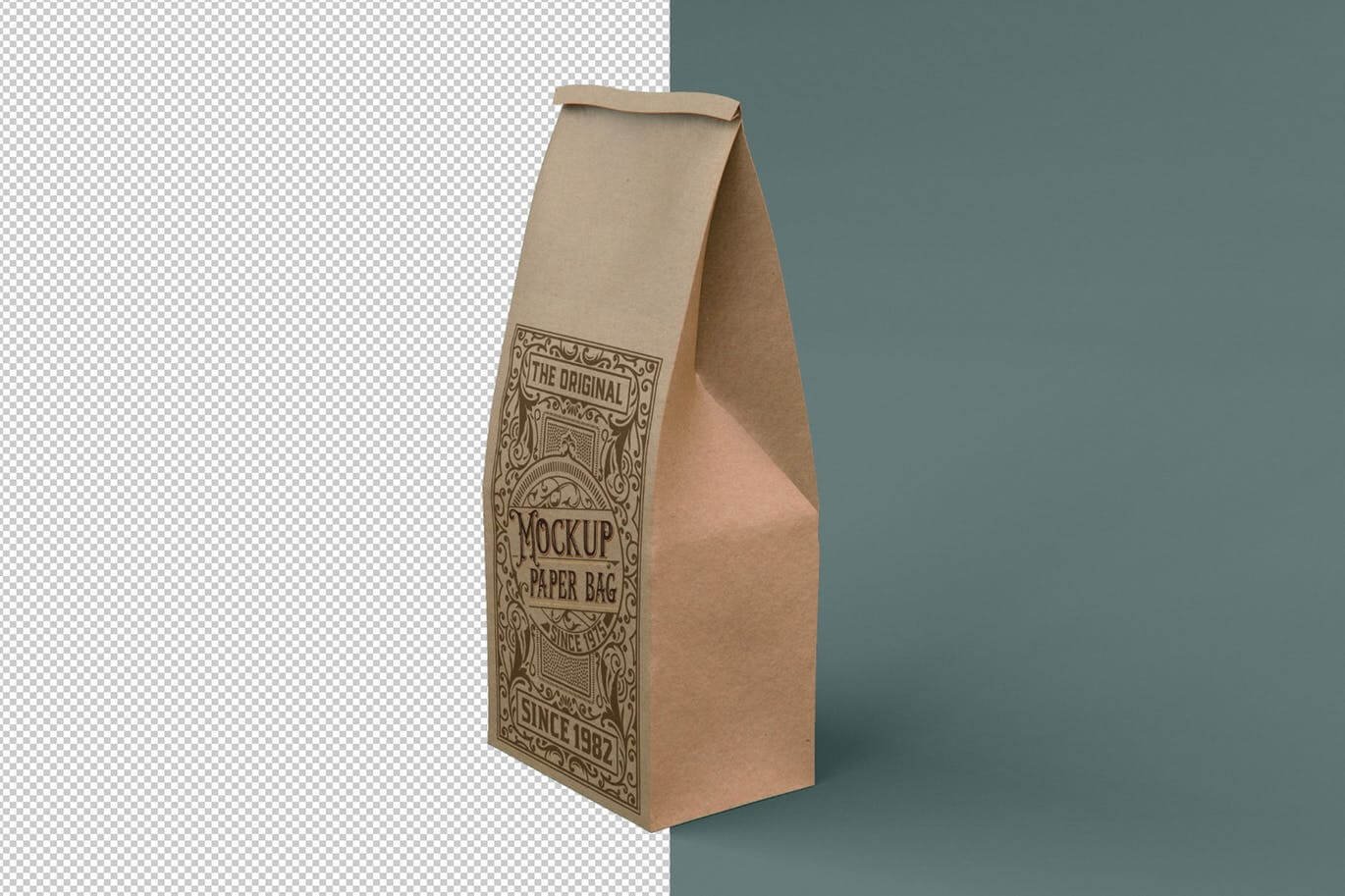 Kraft Plastic Coffee Bag Mockup