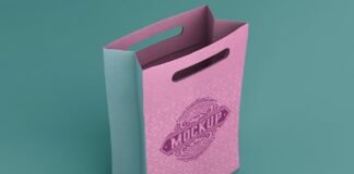 Kraft Shopping Bag Mockup