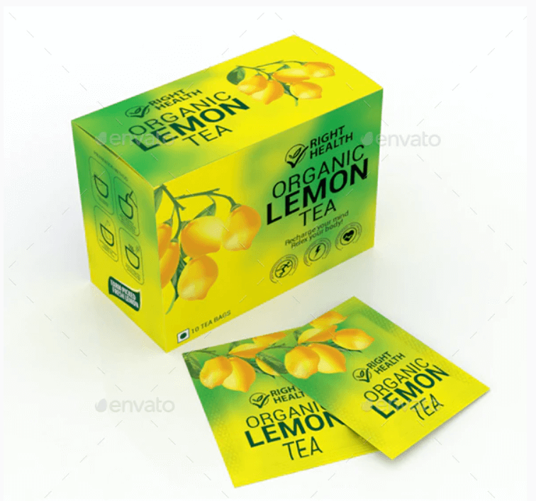 Lemon Tea Packaging Templates