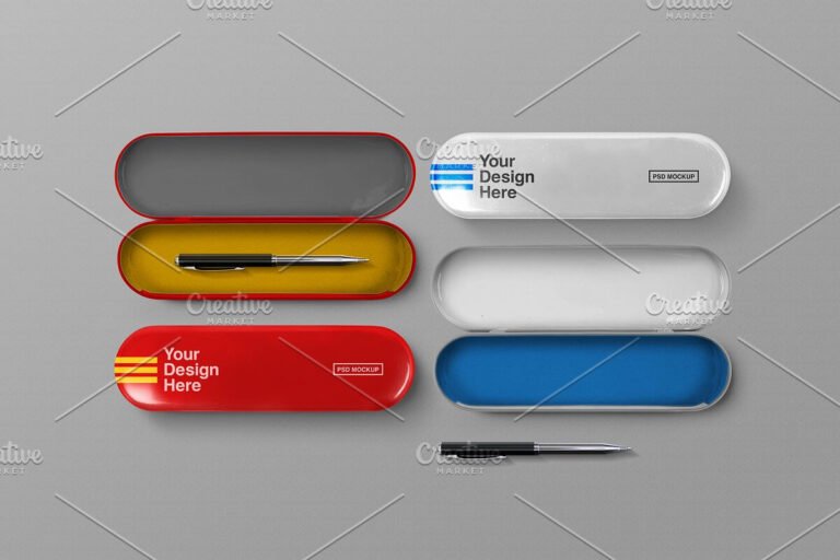 Download 11+ Best FREE Pencil Case Mockup PSD Template - Mockup Den