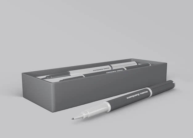 Pen mockup for merchandising Free Psd (1)