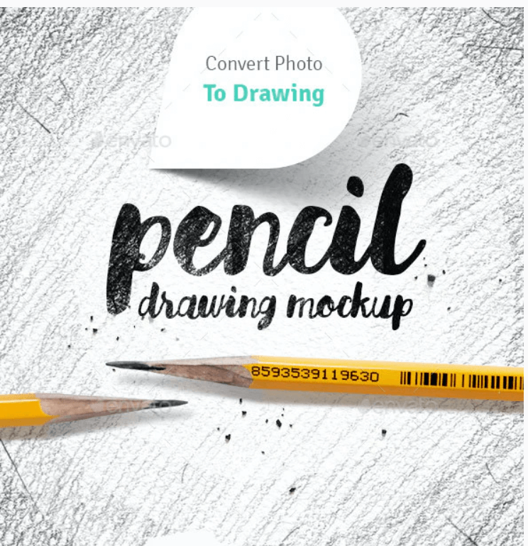 Pencil Drawing Mockup - Photo To Sketch Converter