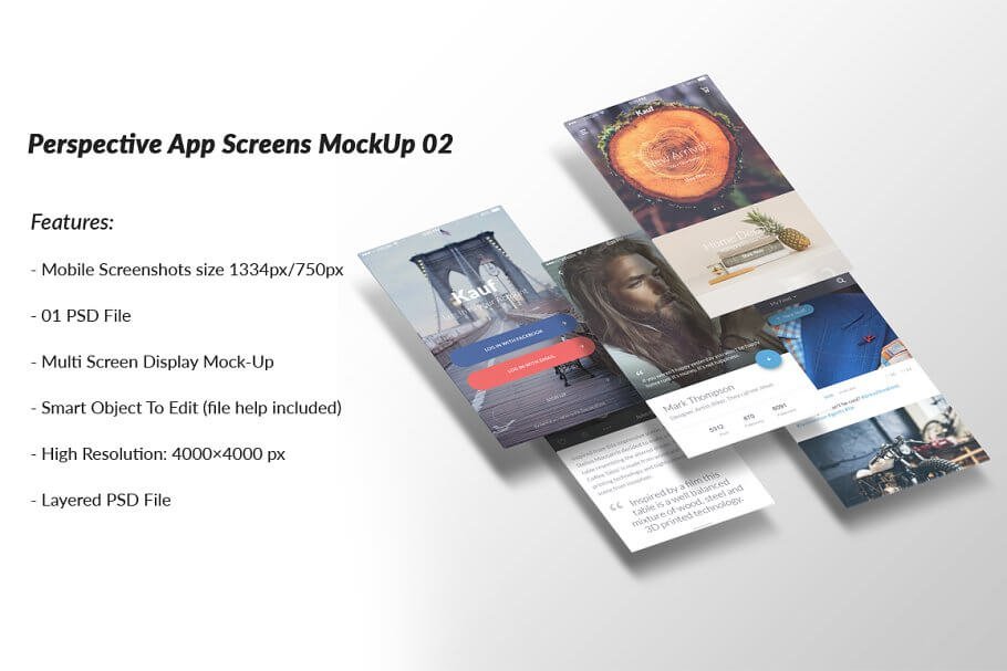 Perspective App Screens MockUp 02