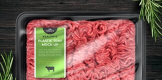 Plastic Tray Food Mock-up Template