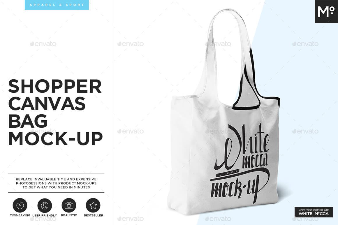 Shopper Canvas Bag Mock-up