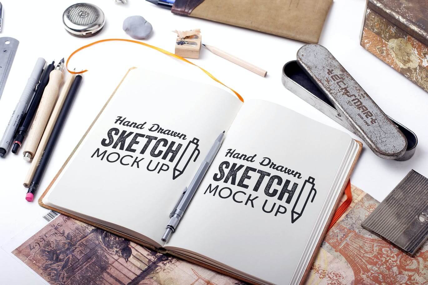 Sketch And Drawing Mockup Template #6