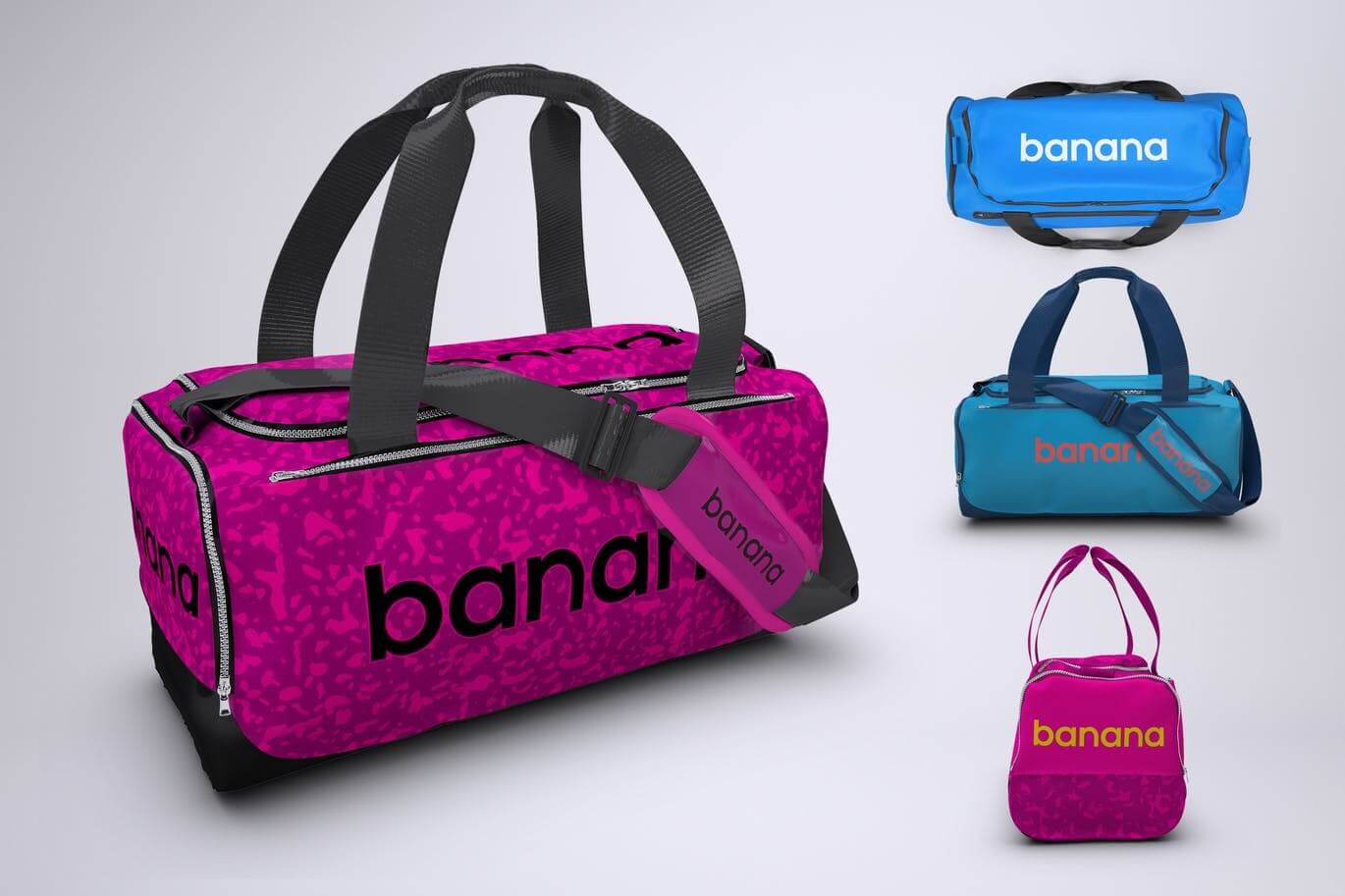 Sports Bag or Gym Duffel Bag Mock-Up (2)