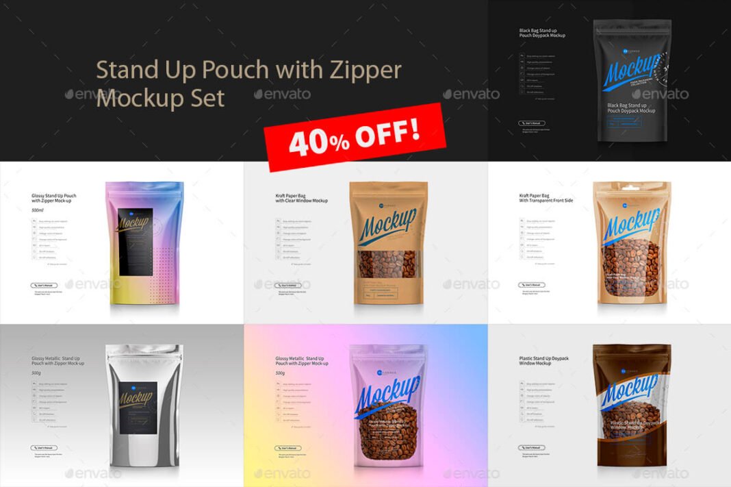 Download 14+ Creative Zipper Bag Mockup PSD Template - Mockup Den