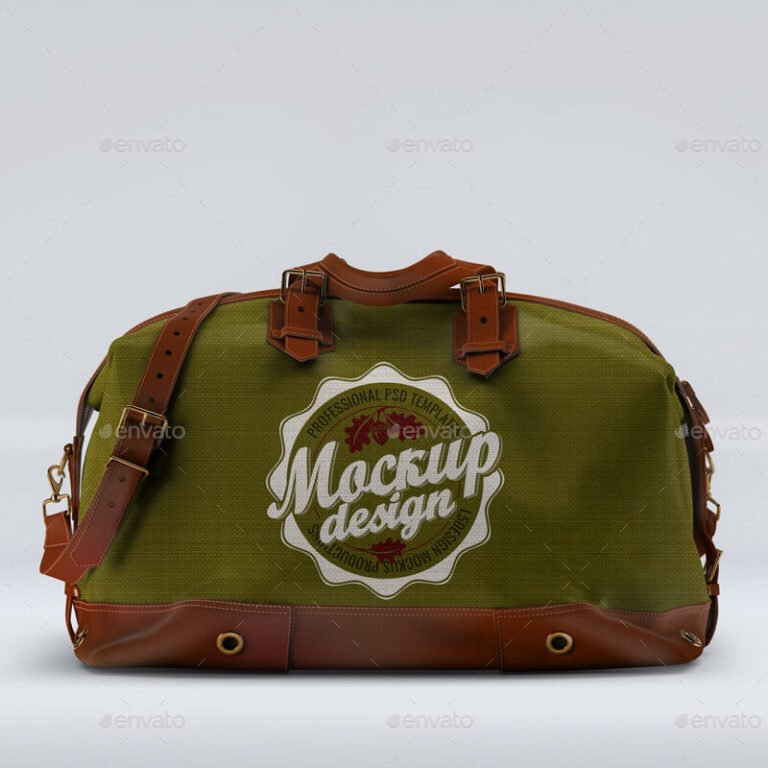 12+ Beautiful Duffle Bag Mockup - Mockup Den