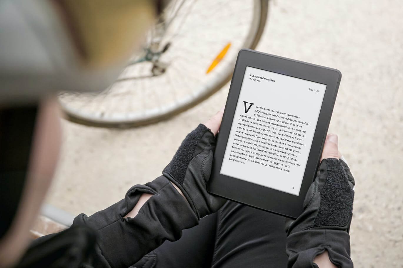 eBook Mockup Bike Scenes