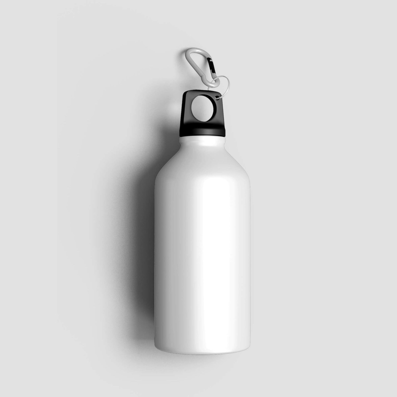 Blank Free Aluminum Water Bottle Mockup PSD Template