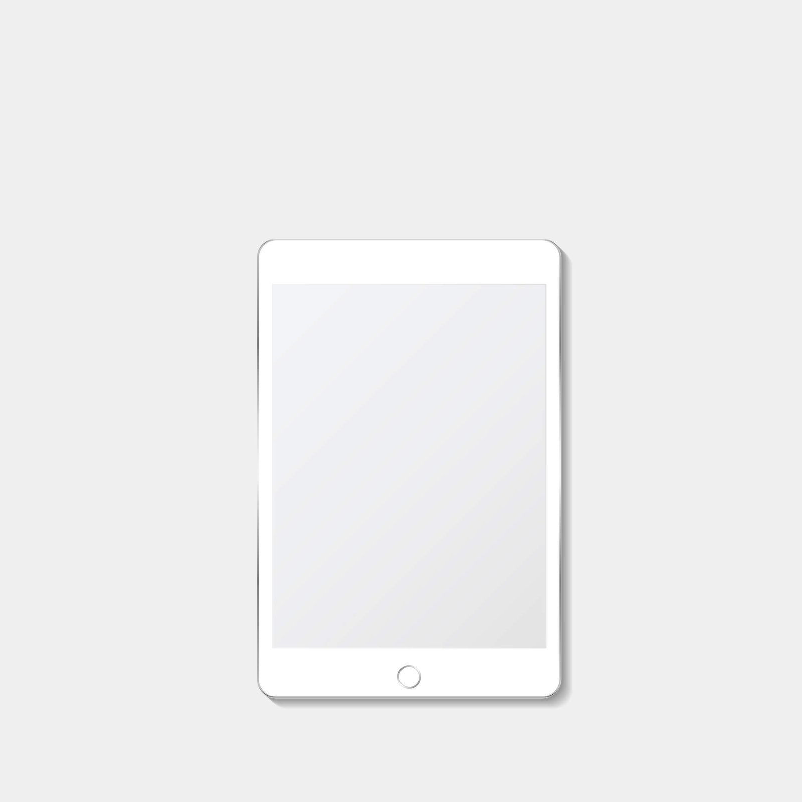 Blank Free Tablet Screen Mockup PSD Template