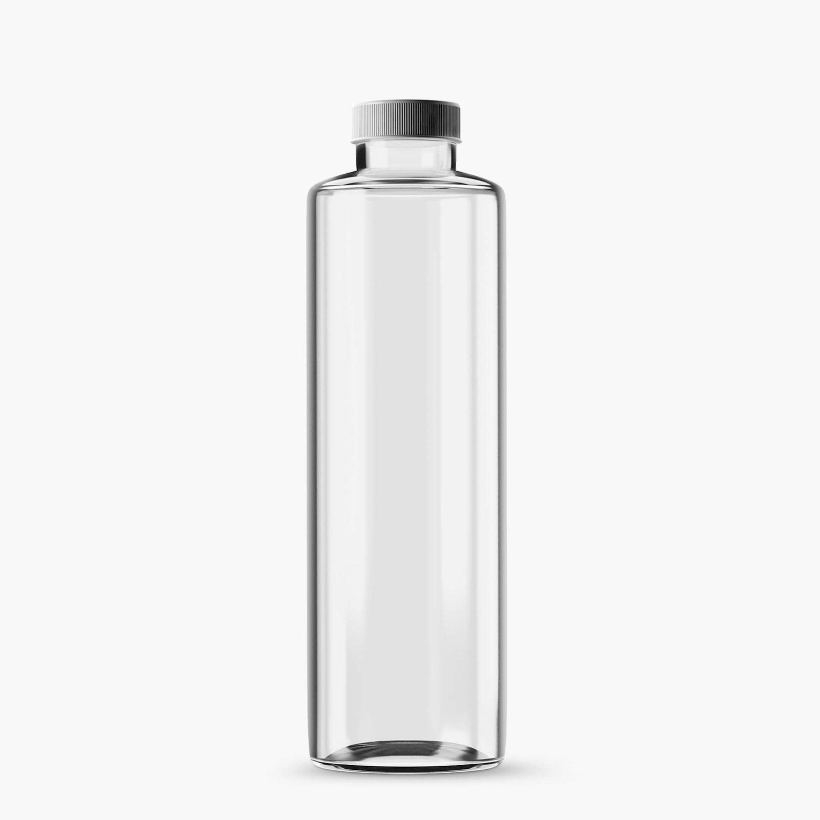 Blank Free Transparent Bottle Mockup PSD Template