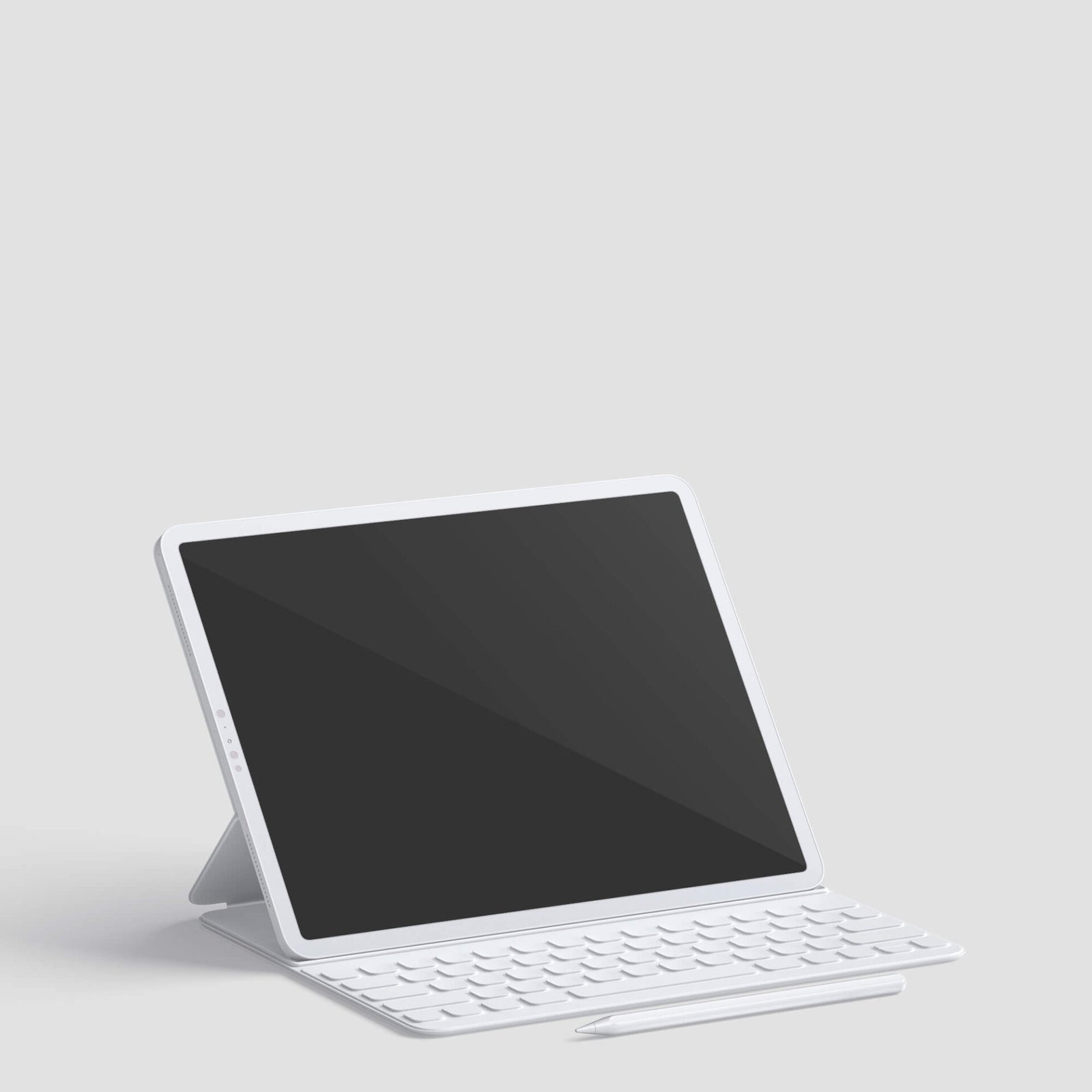 Free isometric iPad Pro Mockup PSD Template Mockup Den