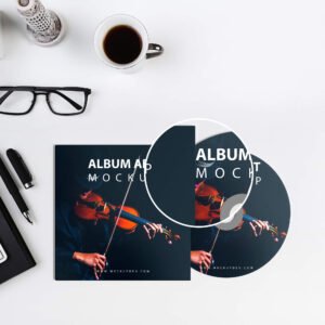 25+ Stunning Album Cover Mockup Free PSD Templates