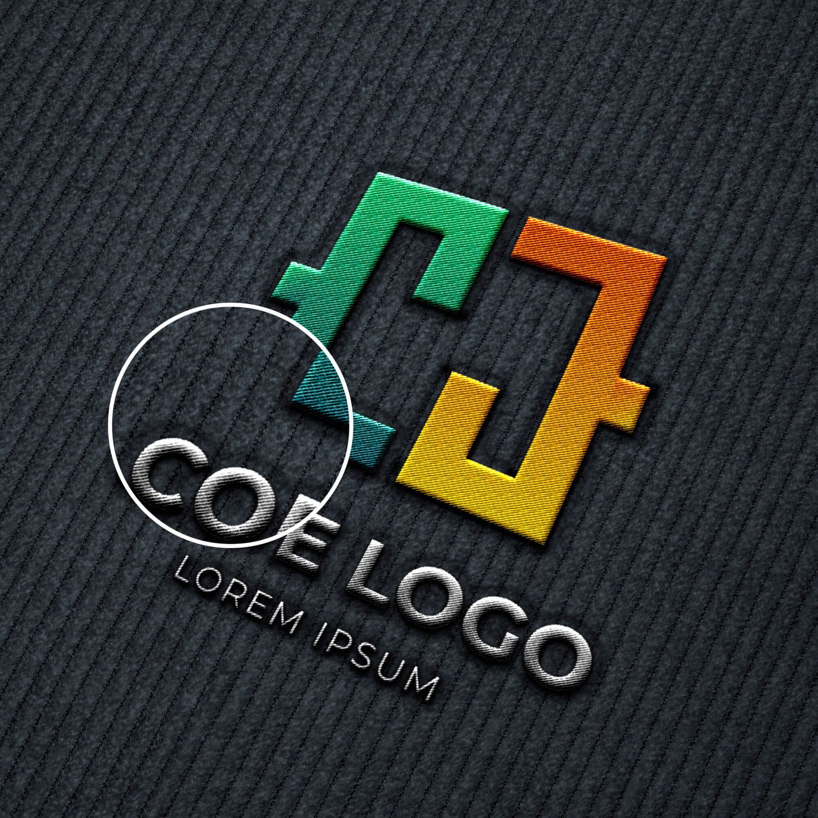 Download Free Embroidery Logo Mockup Psd Template Mockup Den