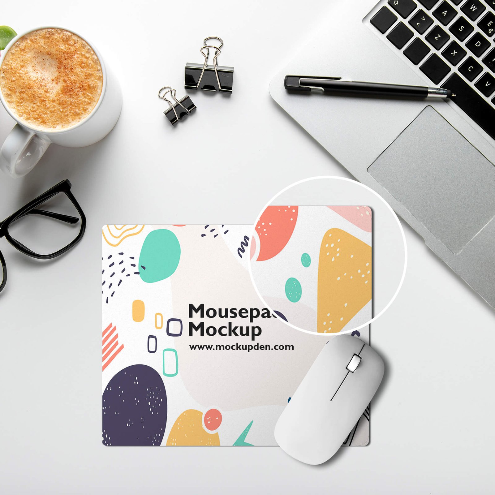 Download Free Mousepad Mockup PSD Template - Mockup Den