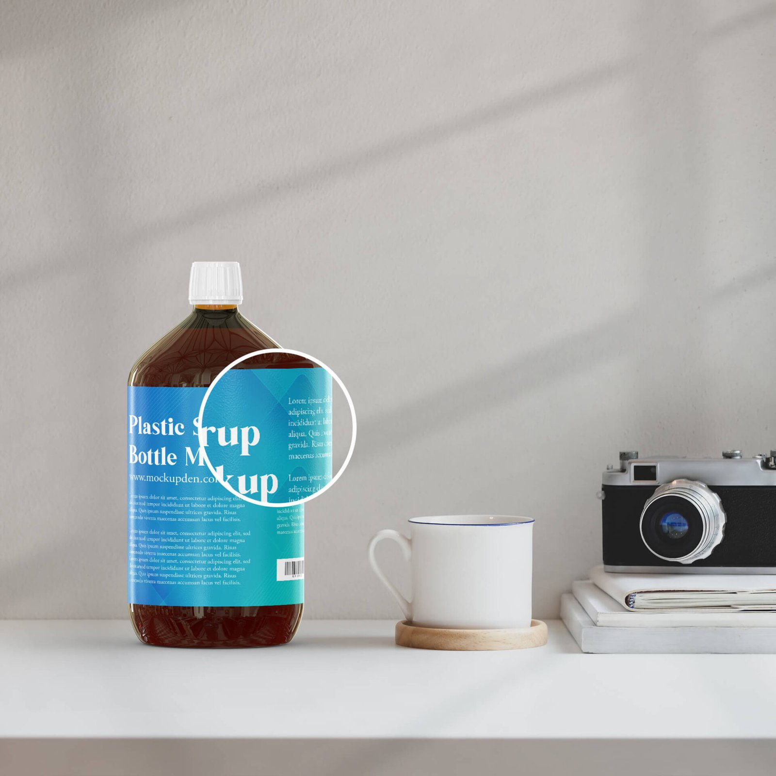 Download Free Plastic Syrup Bottle Mockup - Mockup Den