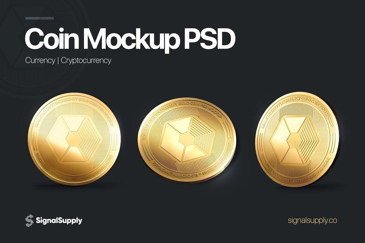 Coin Mockup PSD