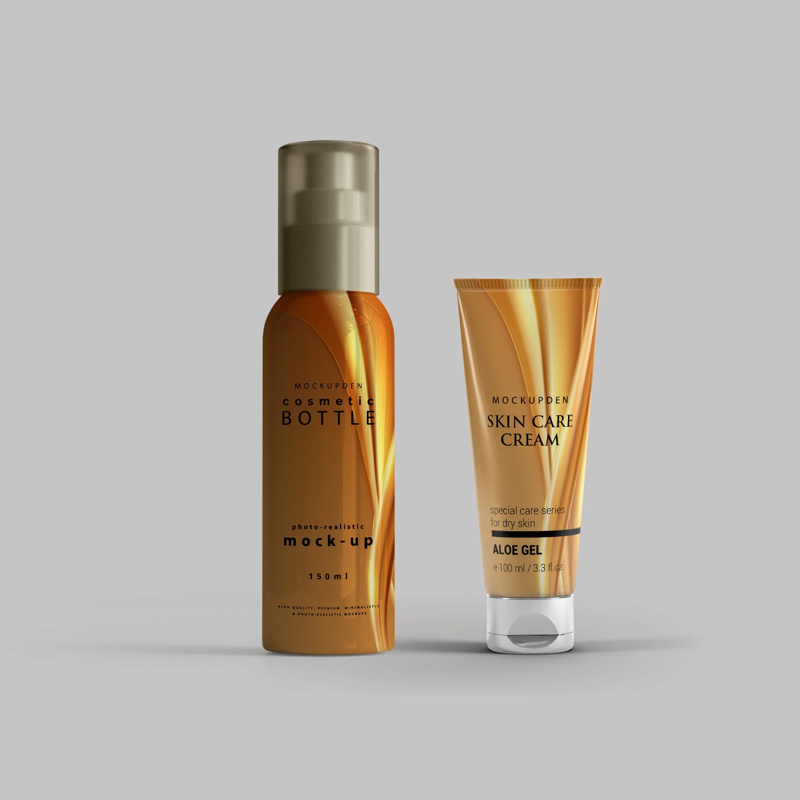 Design Cosmetic Tube & Bottle - Mockup