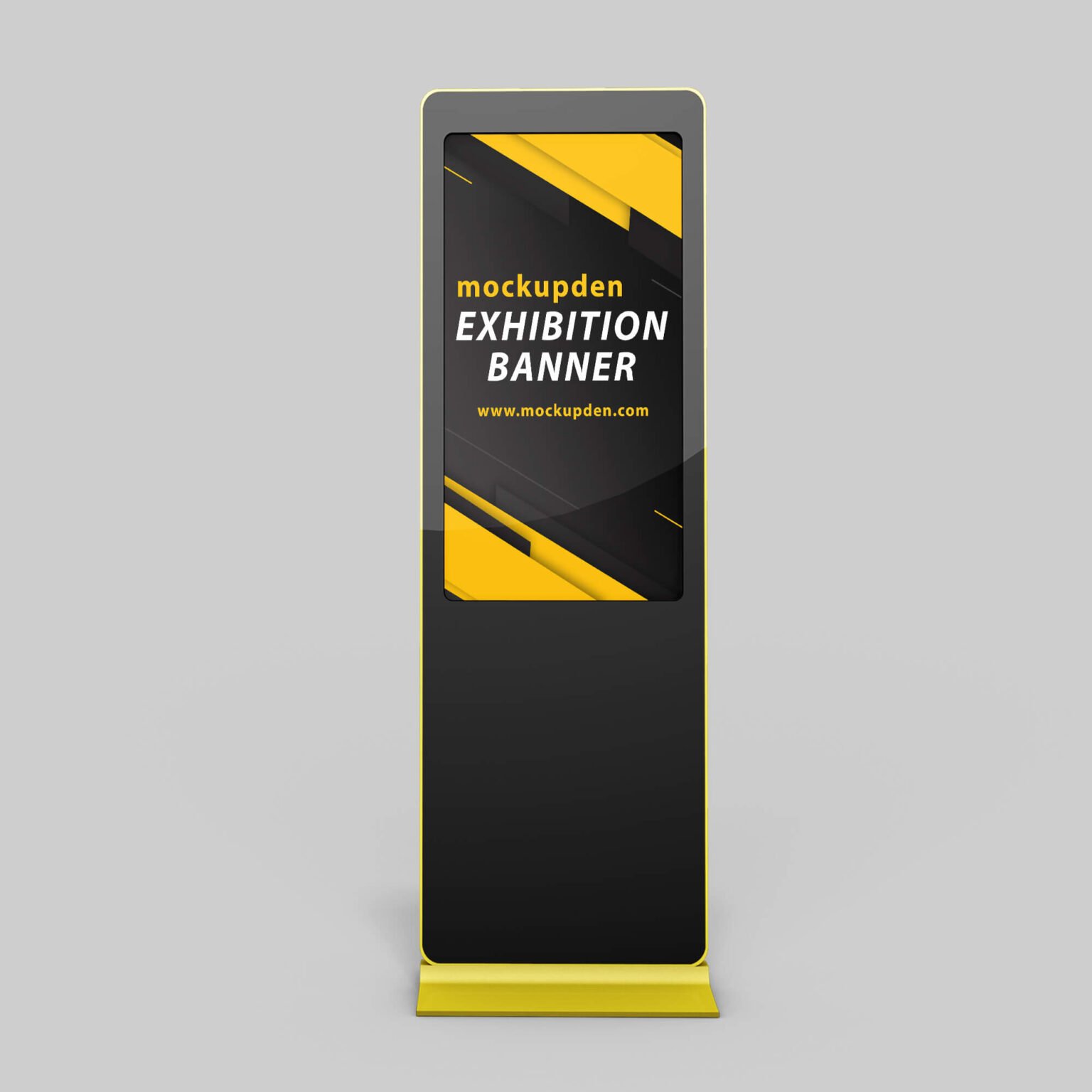 Download Free Exhibition Banner Mockup PSD Template - Mockup Den