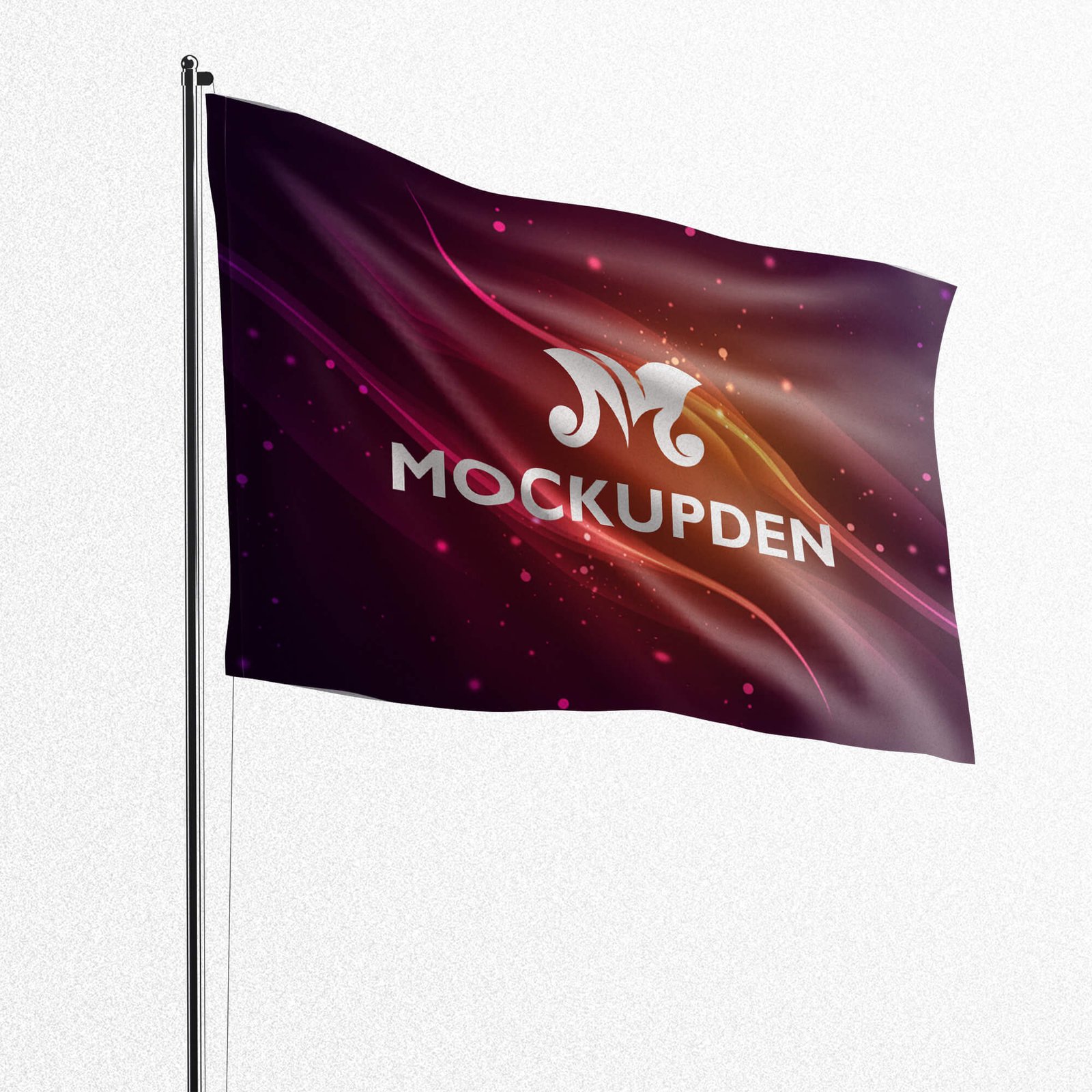 Design Free Flag PSD Mockup Template