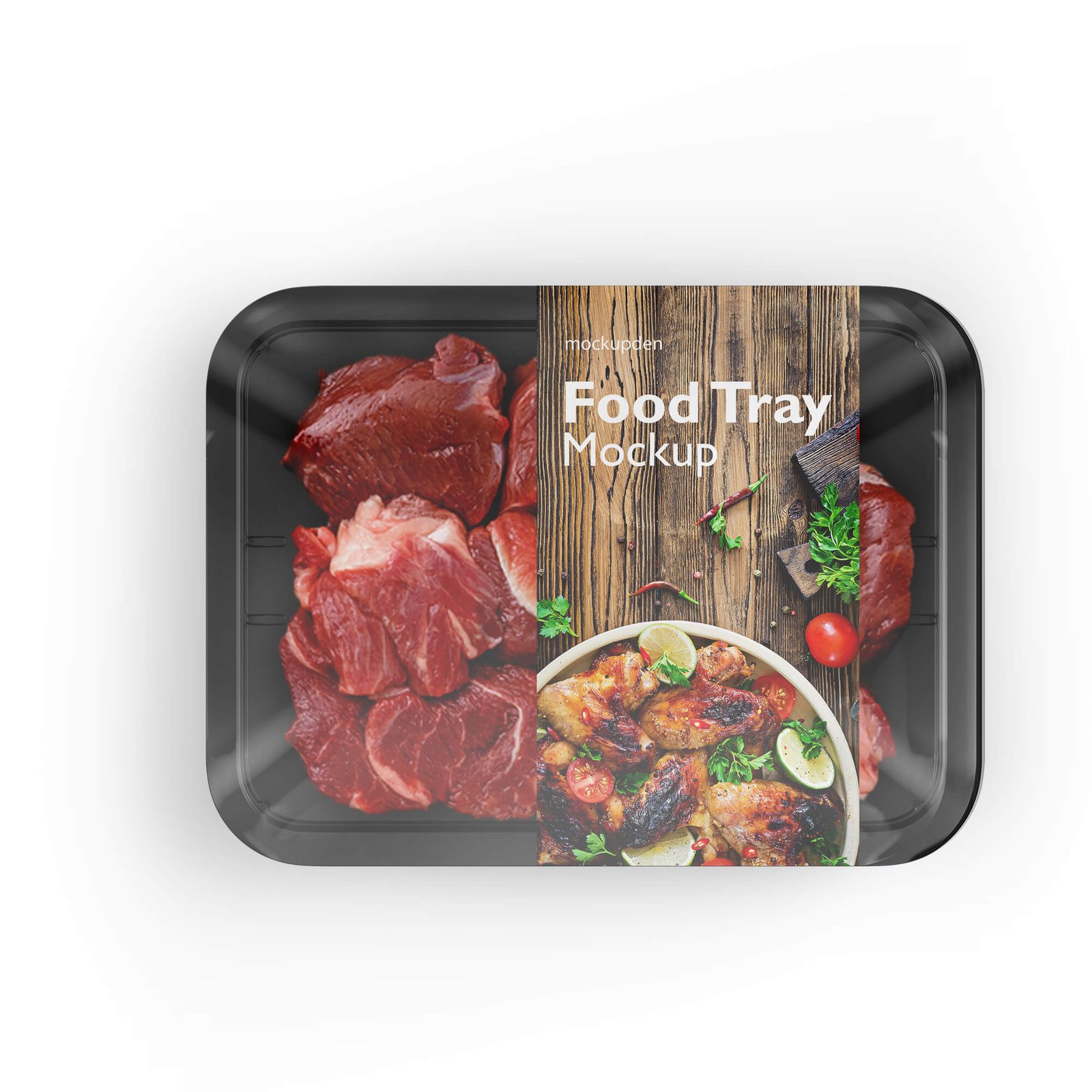 Design Free Food Tray Mockup PSD Template
