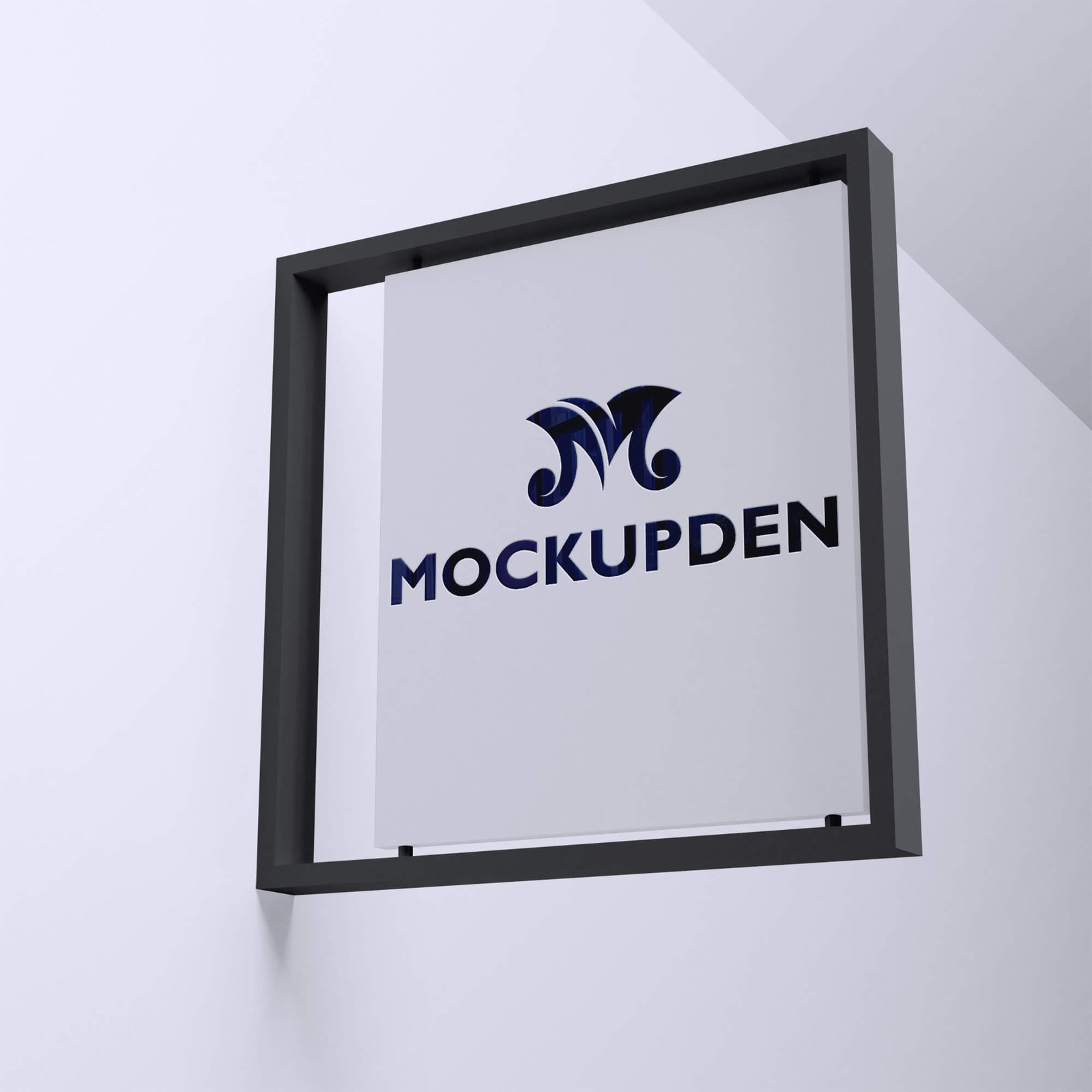 Design Free Logo Signage Mockup PSD Template