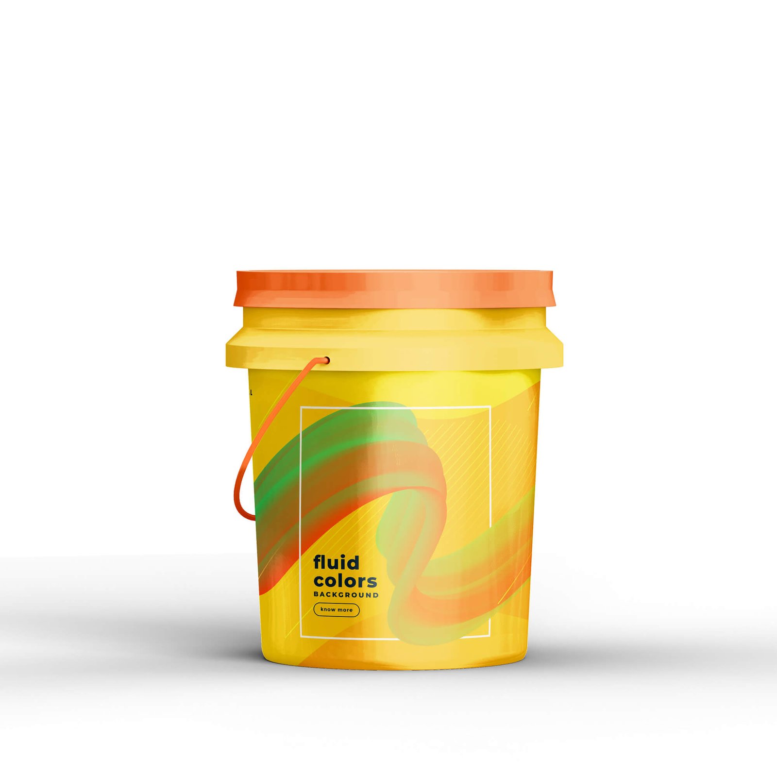 Download Free Color Paint Bucket Mockup Psd Template Mockup Den