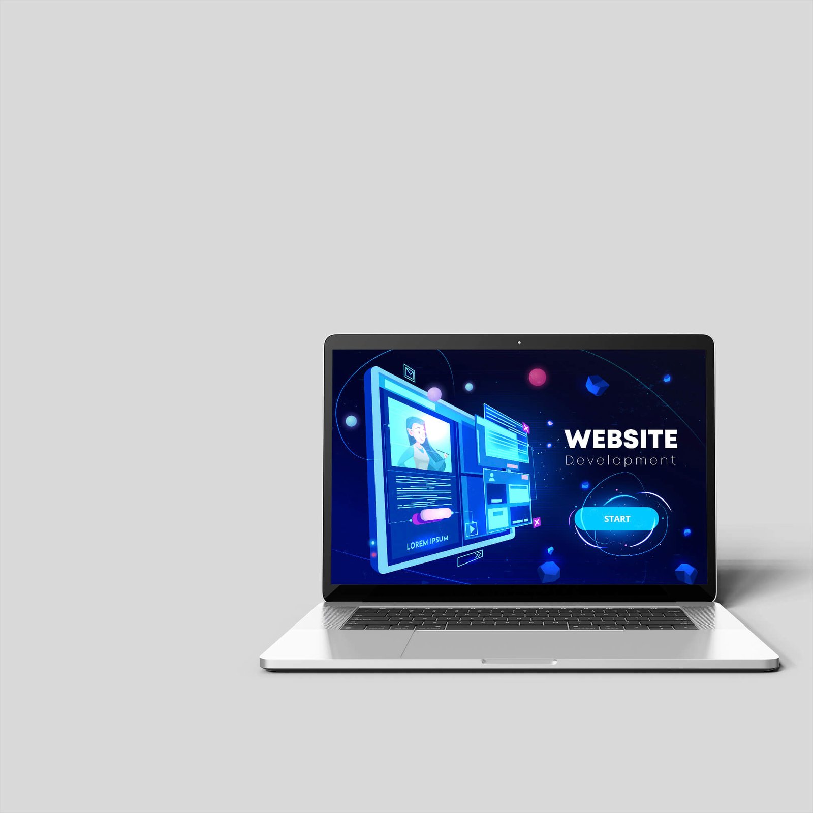Design Free Web Showcase Mockup PSD Template