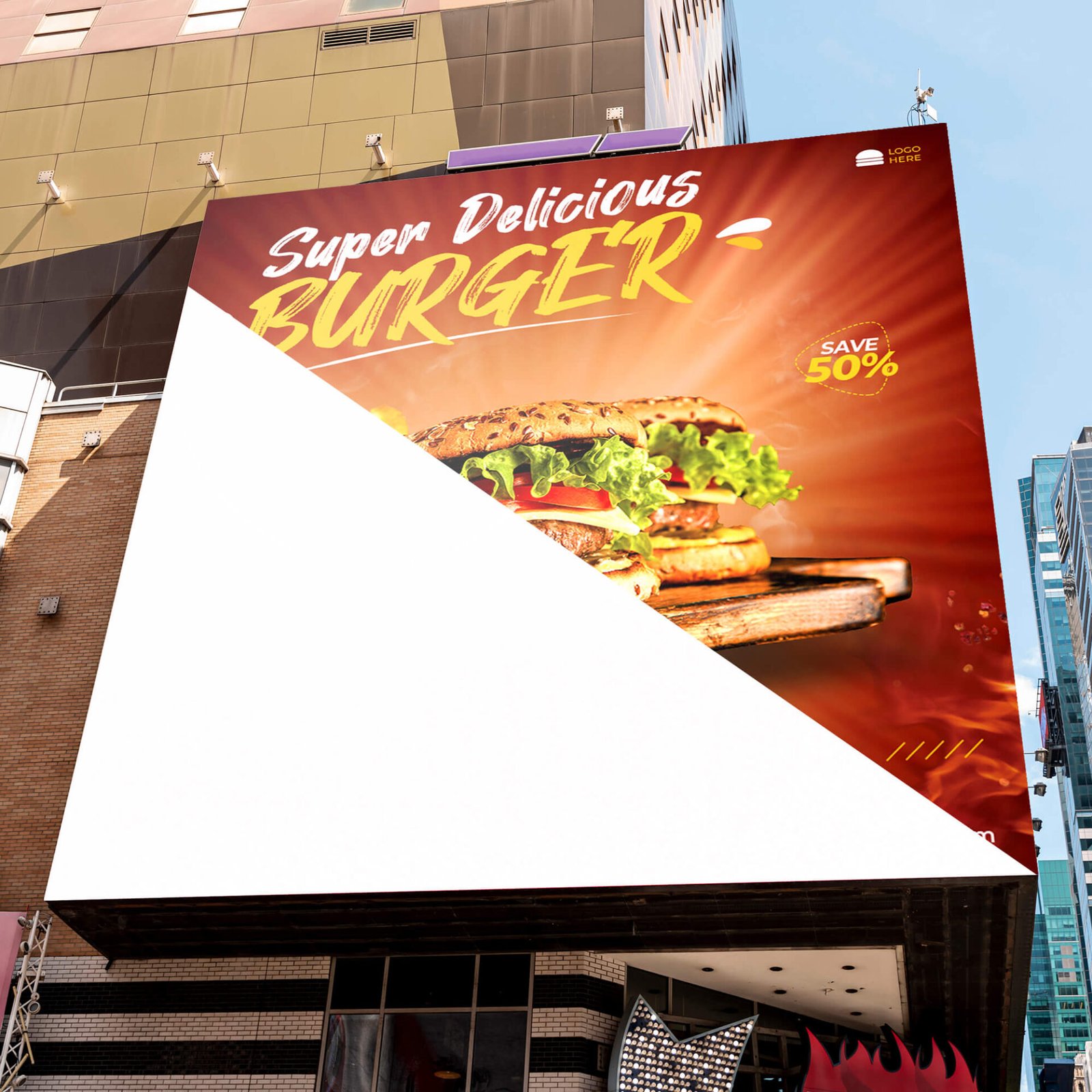 28 Free  Outdoor Banner  Mockup  for Creative Advertisement idea