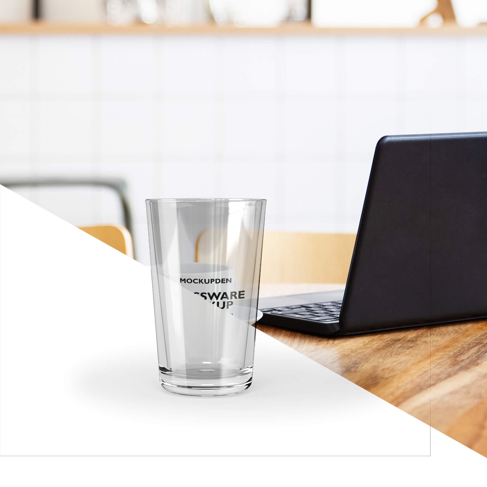 Editable Free Glassware Mockup PSD Template